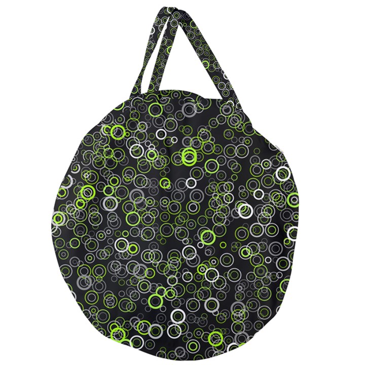 Pattern Giant Round Zipper Tote