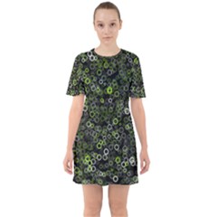 Pattern Sixties Short Sleeve Mini Dress by gasi