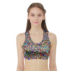 Pattern Sports Bra With Border by gasi