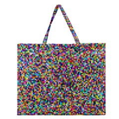 Pattern Zipper Large Tote Bag by gasi