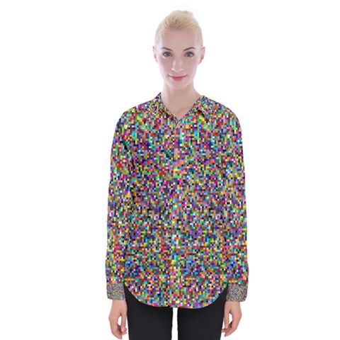 Pattern Womens Long Sleeve Shirt by gasi