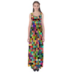 Pattern Empire Waist Maxi Dress by gasi