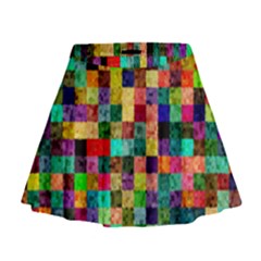 Pattern Mini Flare Skirt by gasi