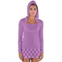 Pattern Long Sleeve Hooded T-shirt View1