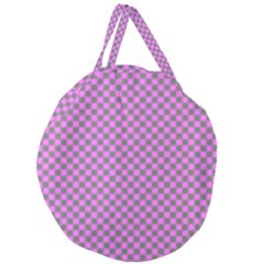 Pattern Giant Round Zipper Tote