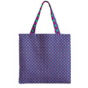 Pattern Zipper Grocery Tote Bag View1