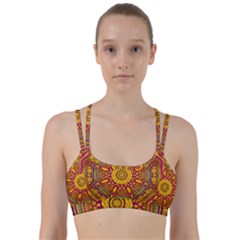 Sunshine Mandala And Other Golden Planets Line Them Up Sports Bra