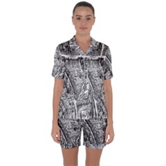 Frankfurt Judengasse Satin Short Sleeve Pyjamas Set