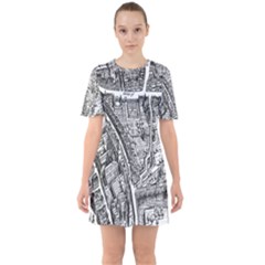 Frankfurt Judengasse Sixties Short Sleeve Mini Dress