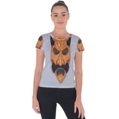 Mask India South Culture Short Sleeve Sports Top 