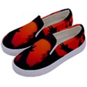 Giraffe Animal Africa Sunset Kids  Canvas Slip Ons View2