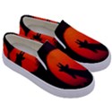 Giraffe Animal Africa Sunset Kids  Canvas Slip Ons View3