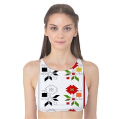 Bulgarian Folk Art Folk Art Tank Bikini Top by Celenk