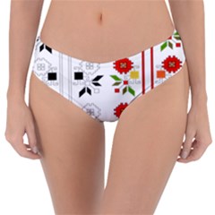 Bulgarian Folk Art Folk Art Reversible Classic Bikini Bottoms by Celenk