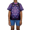 Mandala Circular Pattern Kids  Short Sleeve Swimwear View1