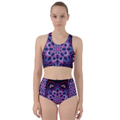 Mandala Circular Pattern Racer Back Bikini Set by Celenk