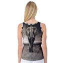 Elephant Black And White Animal Women s Basketball Tank Top View2