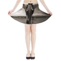 Elephant Black And White Animal Mini Flare Skirt View3