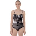 Elephant Black And White Animal Sweetheart Tankini Set View1