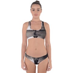 Elephant Black And White Animal Cross Back Hipster Bikini Set