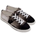 Elephant Black And White Animal Women s Low Top Canvas Sneakers View3