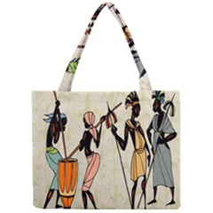 Man Ethic African People Collage Mini Tote Bag by Celenk