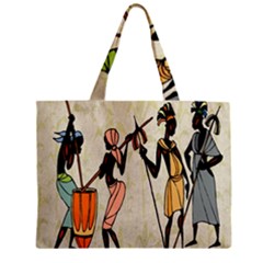 Man Ethic African People Collage Zipper Mini Tote Bag by Celenk