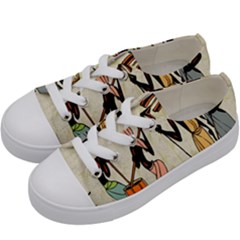 Man Ethic African People Collage Kids  Low Top Canvas Sneakers