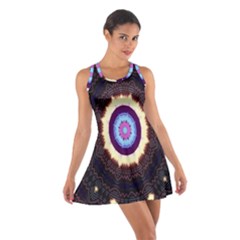 Mandala Art Design Pattern Cotton Racerback Dress