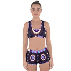 Mandala Art Design Pattern Racerback Boyleg Bikini Set