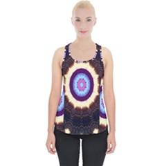 Mandala Art Design Pattern Piece Up Tank Top