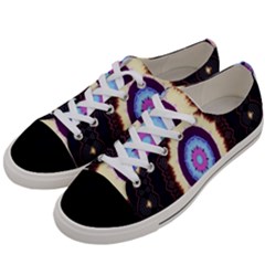 Mandala Art Design Pattern Women s Low Top Canvas Sneakers