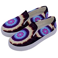 Mandala Art Design Pattern Kids  Canvas Slip Ons