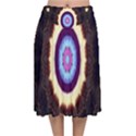 Mandala Art Design Pattern Velvet Flared Midi Skirt View1