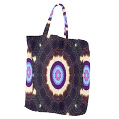 Mandala Art Design Pattern Giant Grocery Zipper Tote