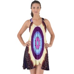 Mandala Art Design Pattern Show Some Back Chiffon Dress