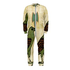 Egyptian Paper Papyrus Bird Onepiece Jumpsuit (kids) by Celenk