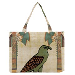 Egyptian Paper Papyrus Bird Zipper Medium Tote Bag by Celenk