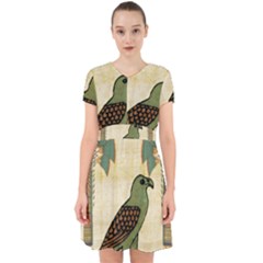 Egyptian Paper Papyrus Bird Adorable In Chiffon Dress