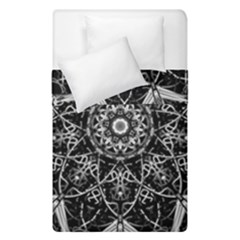 Mandala Psychedelic Neon Duvet Cover Double Side (single Size) by Celenk