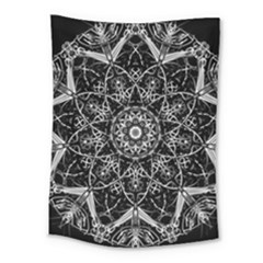 Mandala Psychedelic Neon Medium Tapestry by Celenk