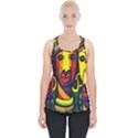 Ethnic Bold Bright Artistic Paper Piece Up Tank Top View1