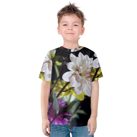 Dahlias Dahlia Dahlia Garden Kids  Cotton Tee by Celenk