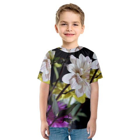 Dahlias Dahlia Dahlia Garden Kids  Sport Mesh Tee by Celenk