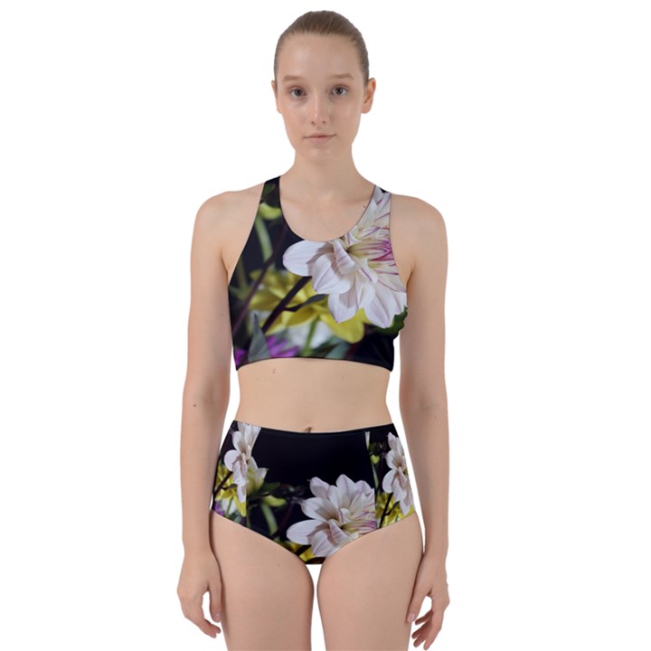 Dahlias Dahlia Dahlia Garden Racer Back Bikini Set