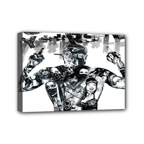 Black Music Urban Swag Hip Hop Mini Canvas 7  X 5  by Celenk