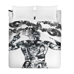 Black Music Urban Swag Hip Hop Duvet Cover Double Side (full/ Double Size) by Celenk