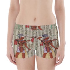 Egyptian Design Man Royal Boyleg Bikini Wrap Bottoms by Celenk