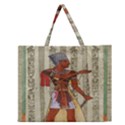 Egyptian Design Man Royal Zipper Large Tote Bag View1