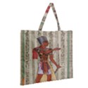 Egyptian Design Man Royal Zipper Large Tote Bag View2